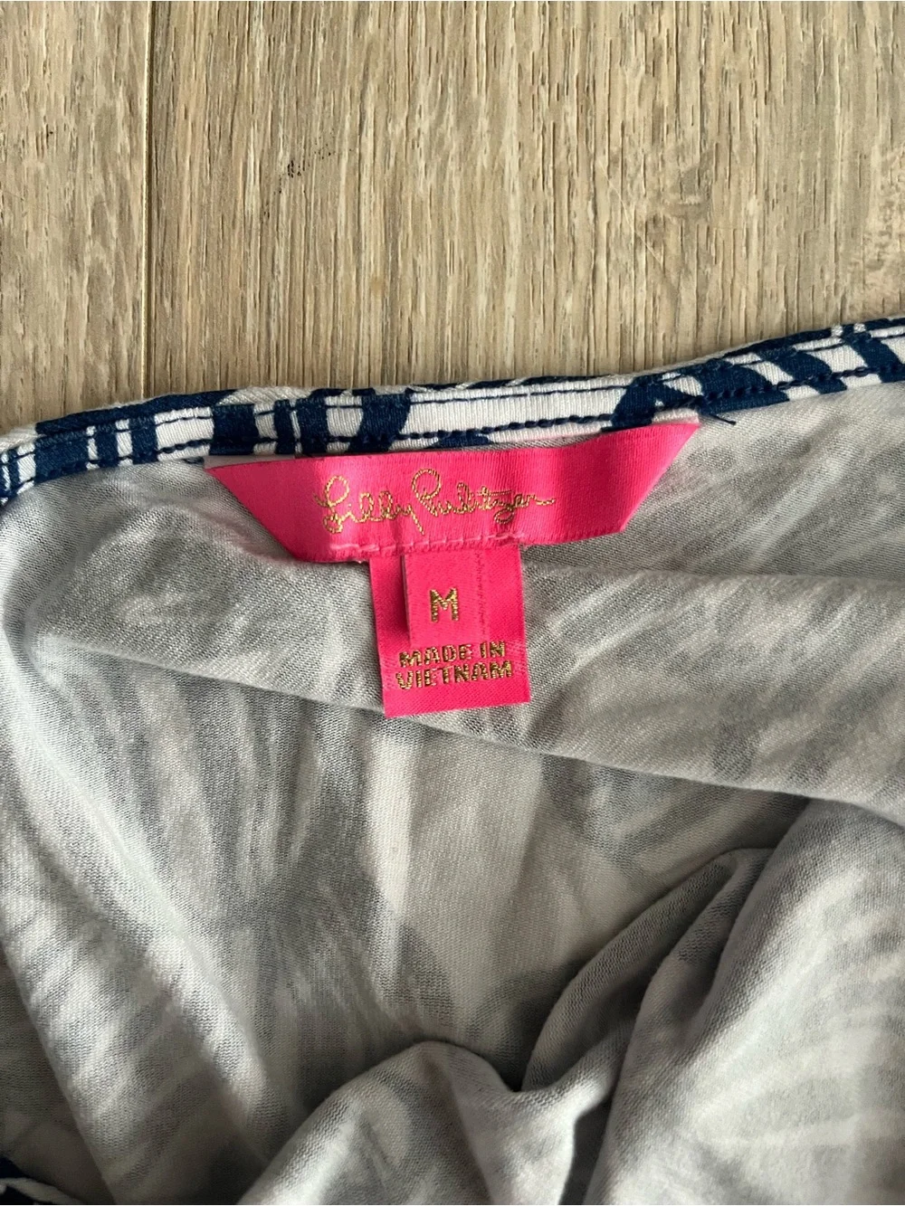 Lilly Pulitzer Women’s Parigi Boat Neck Romper Aegean Navy Beach Path - Size M - Picture 5 of 9